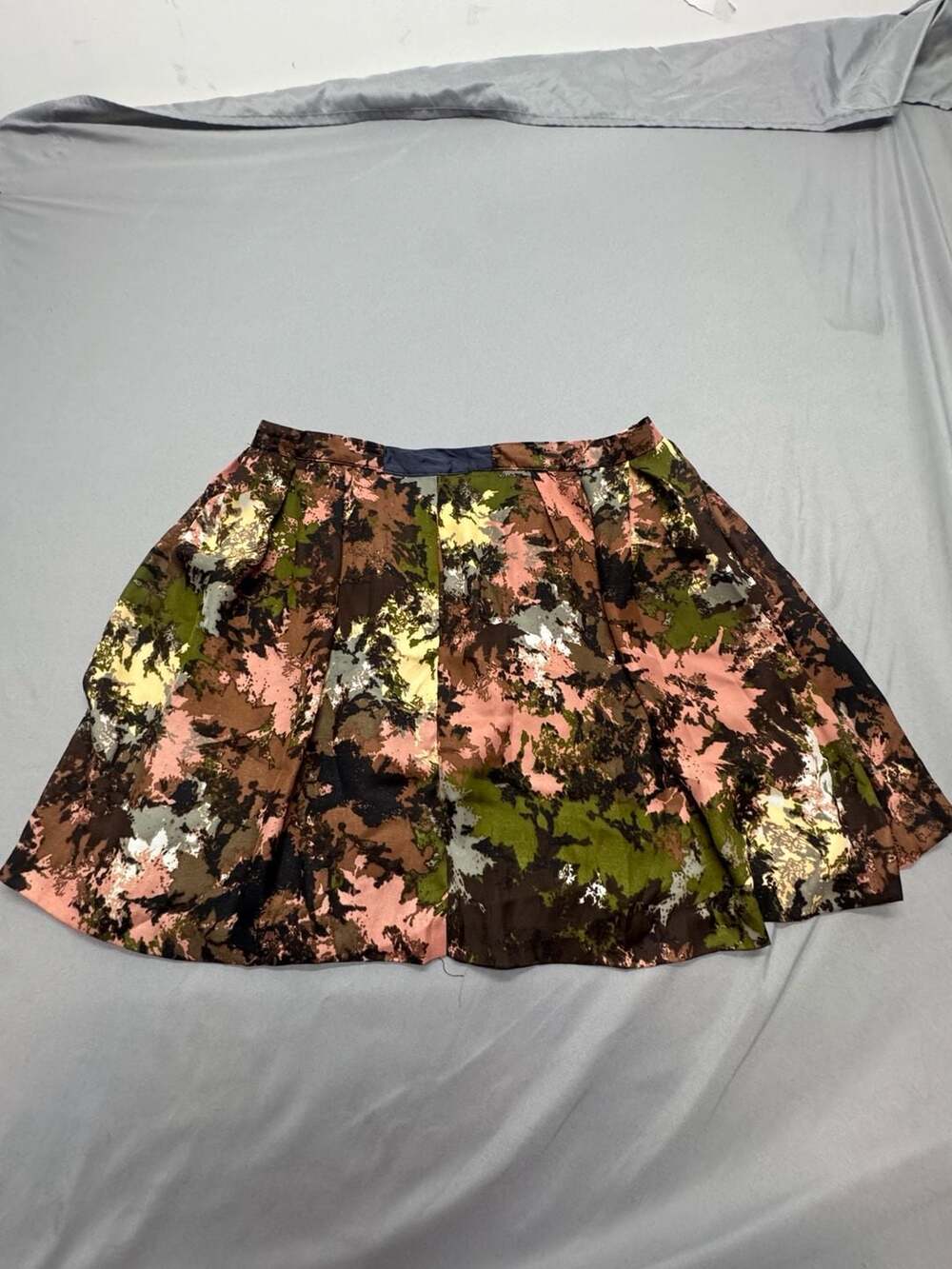 Jack Pleated Mini Skirt Size 6 Camouflage Floral Print